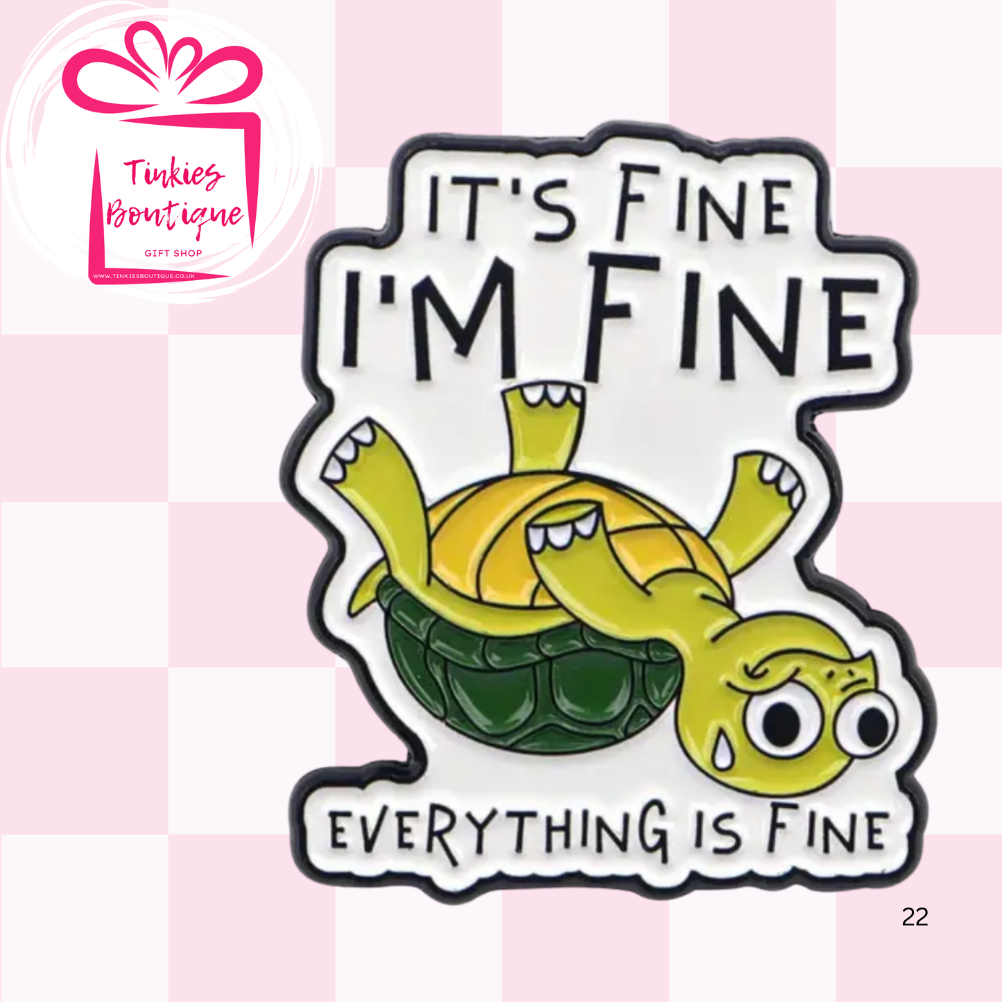 Cute Motivational & Funny Enamel Pins – Pre-Order Now! | Tinkie’s Boutique - 3