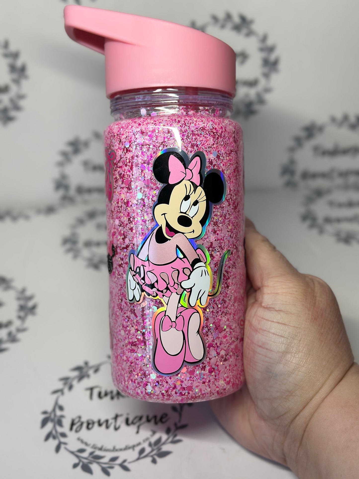 Mouse ballet dancer inspired 10oz double walled tumbler no globe glitter tumbler personalised