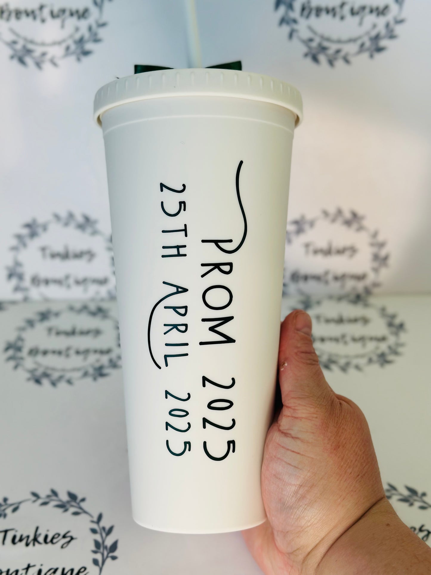 PROM Bundle with Personal Touch - Custom Gifts , School leavers Personalised Prom glass Champagne Flute, Prom 2025, Prom Gift.