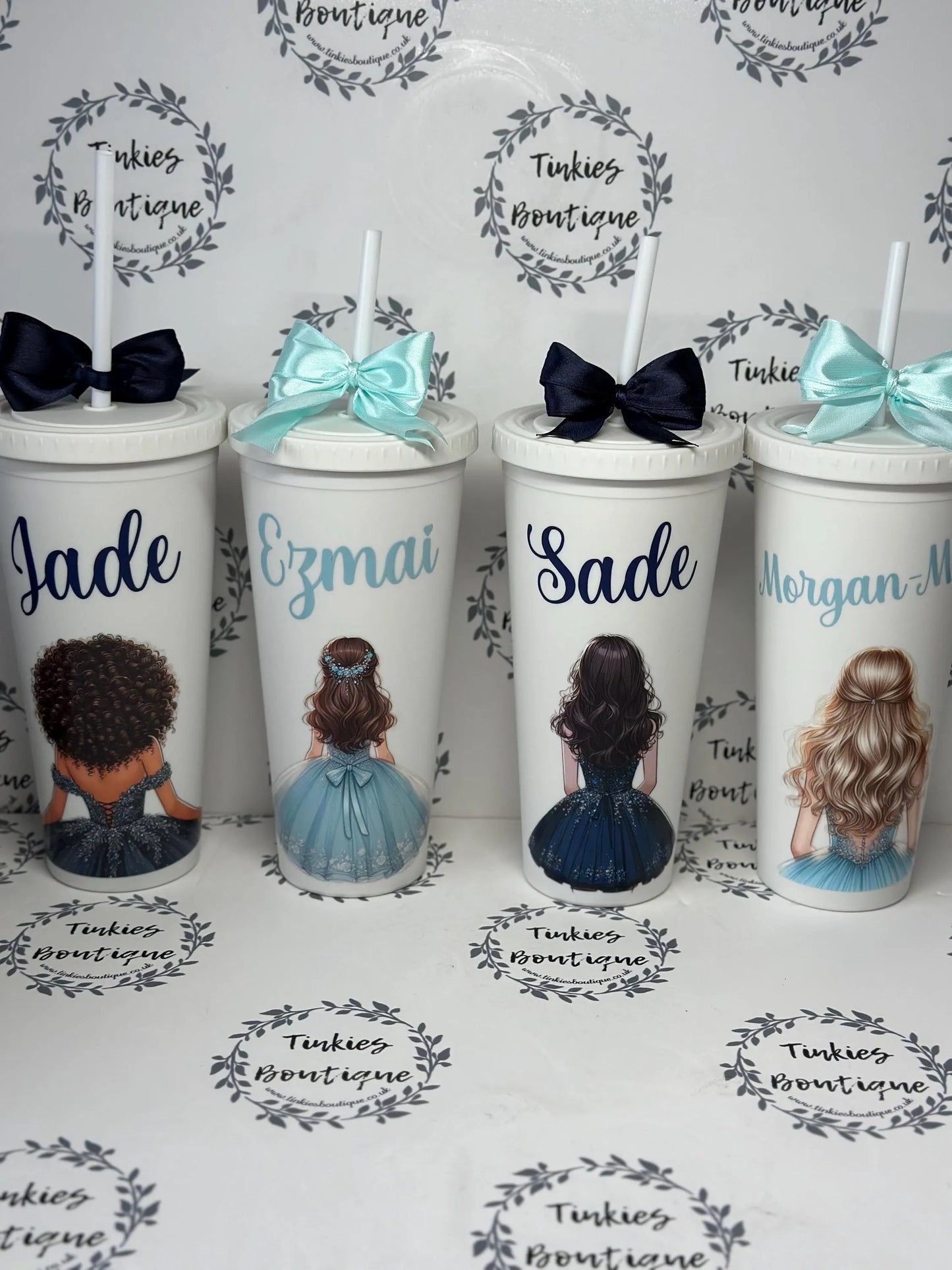 Personalised wedding double walled tumbler - bride - bridesmaids- groom