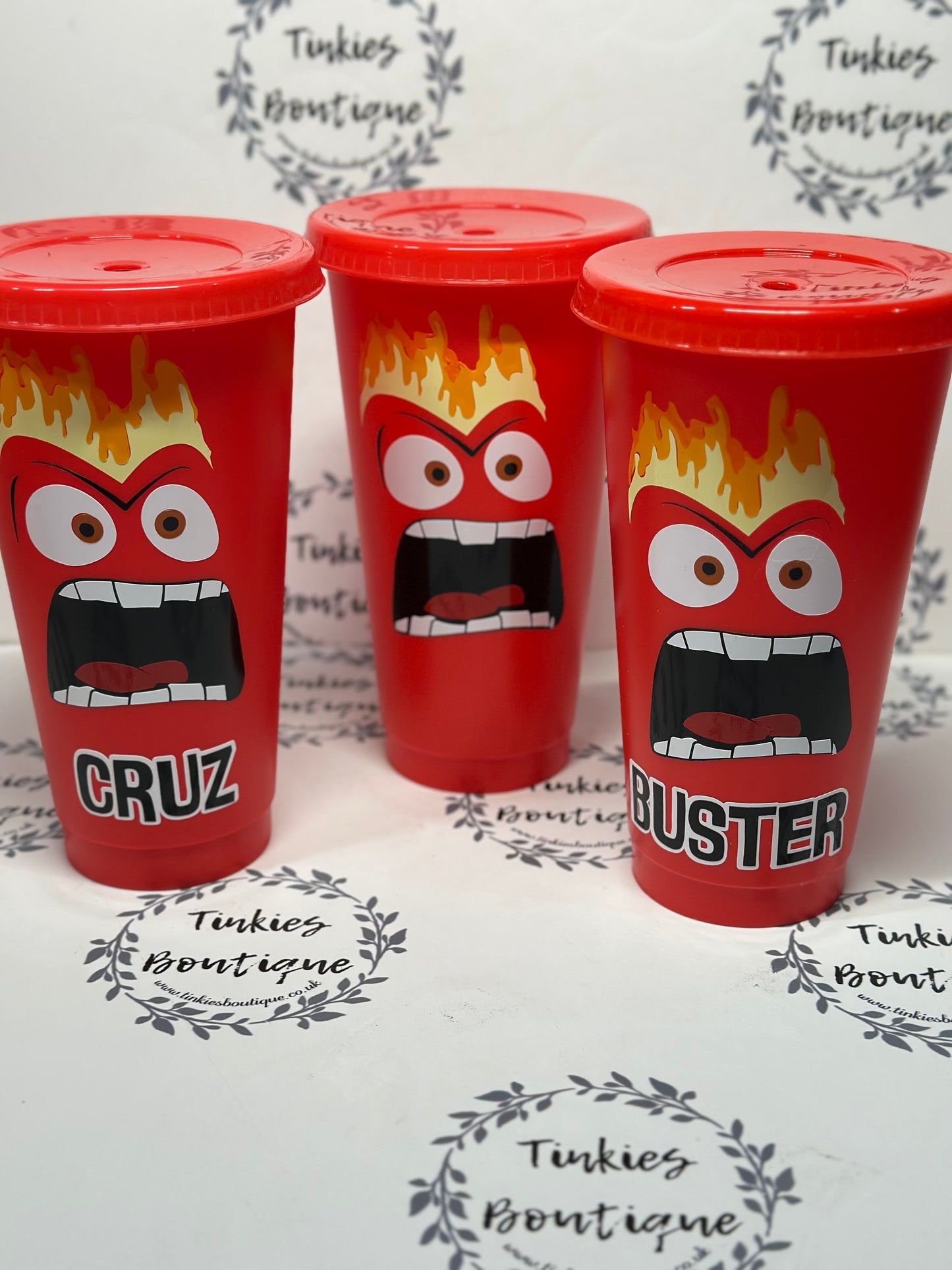 Inside Out 2 Inspired Cold Cups - Customisable Character-Themed Tumblers, Personalised Gifts