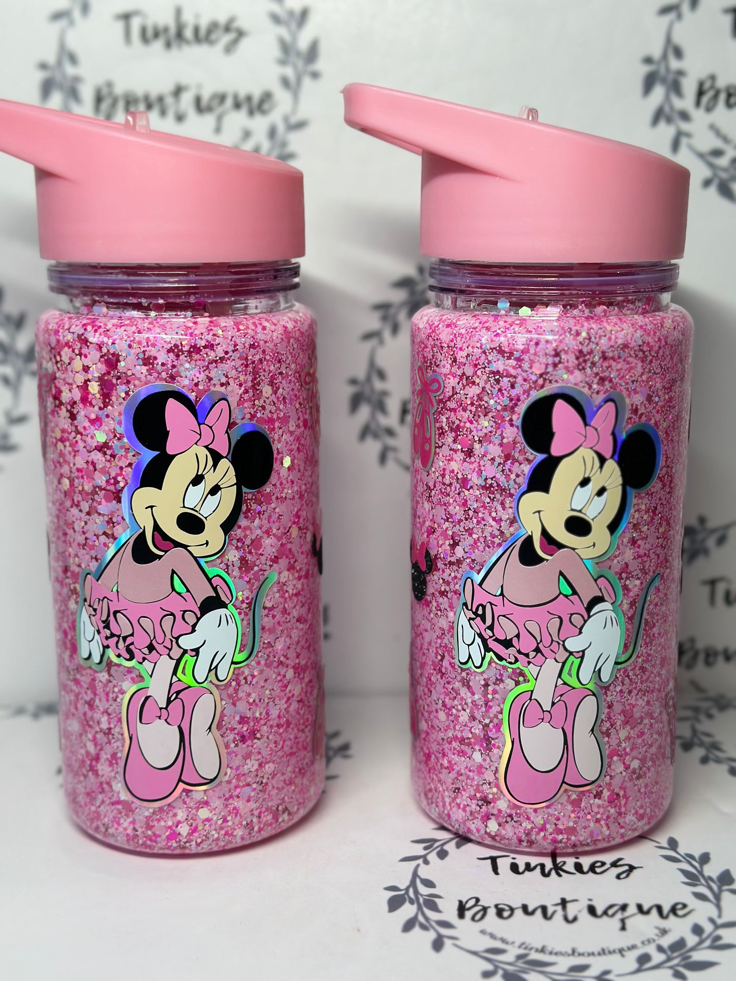 Mouse ballet dancer inspired 10oz double walled tumbler no globe glitter tumbler personalised