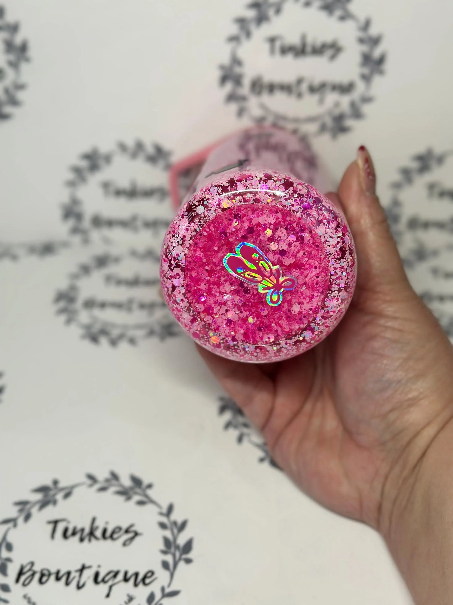 Mouse ballet dancer inspired 10oz double walled tumbler no globe glitter tumbler personalised
