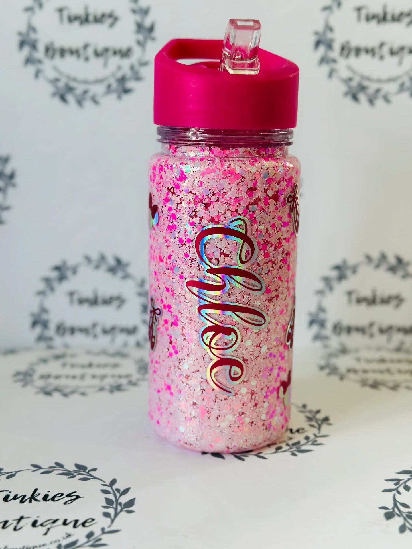 Mouse ballet dancer inspired 10oz double walled tumbler no globe glitter tumbler personalised