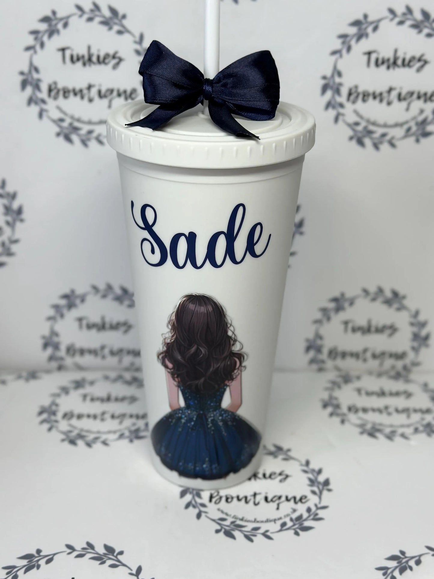Personalised wedding double walled tumbler - bride - bridesmaids- groom