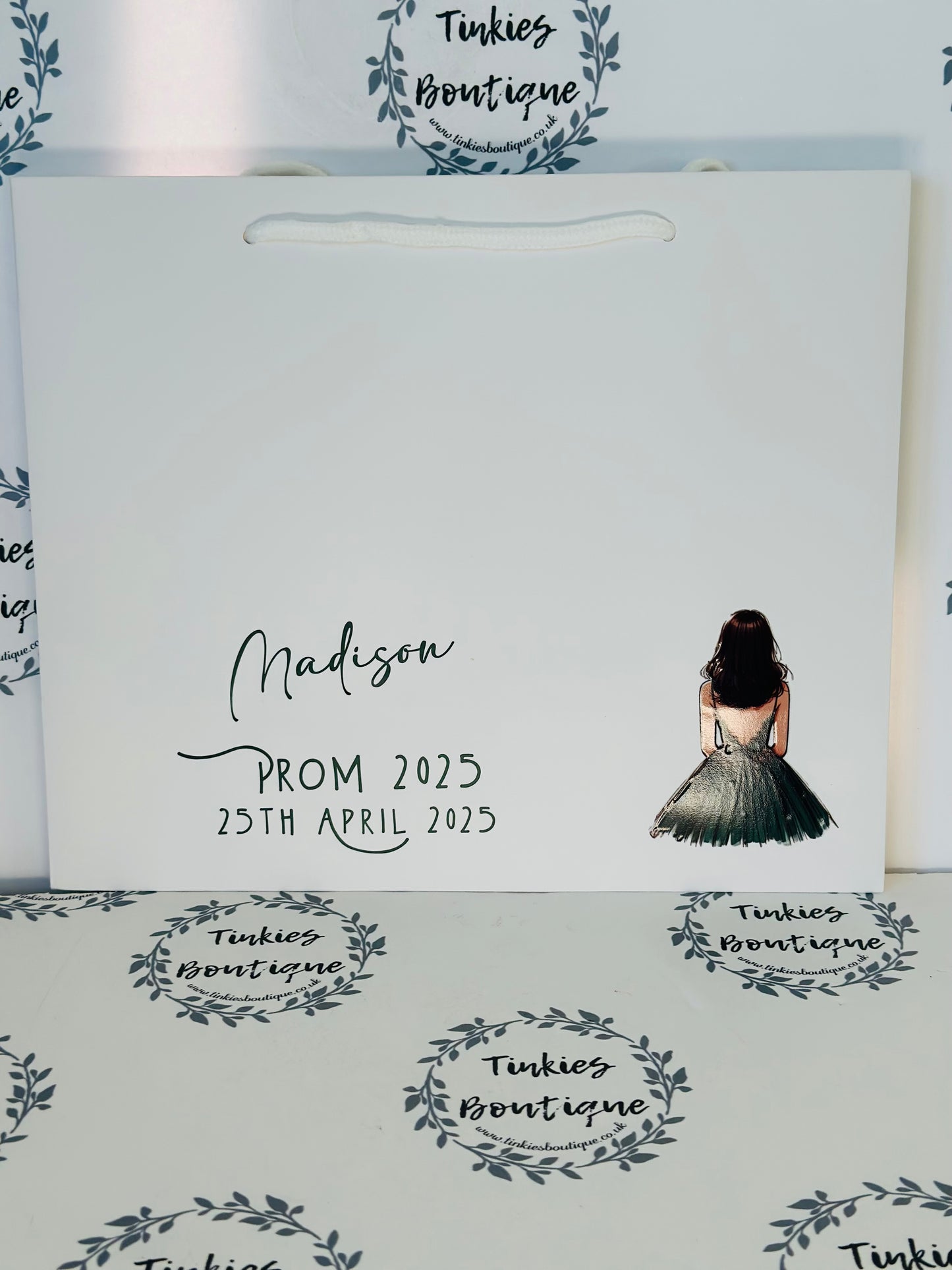 PROM Bundle with Personal Touch - Custom Gifts , School leavers Personalised Prom glass Champagne Flute, Prom 2025, Prom Gift.