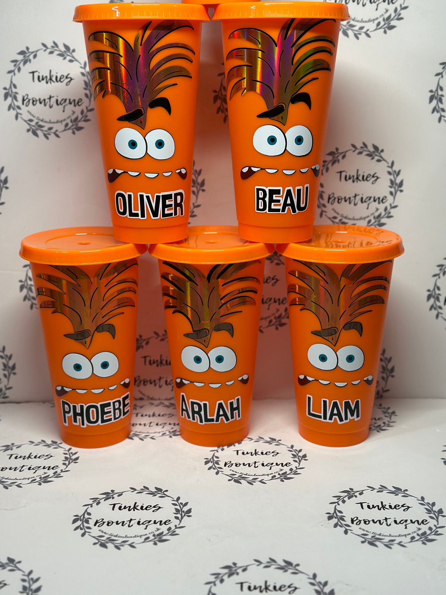 Inside Out 2 Inspired Cold Cups - Customisable Character-Themed Tumblers, Personalised Gifts