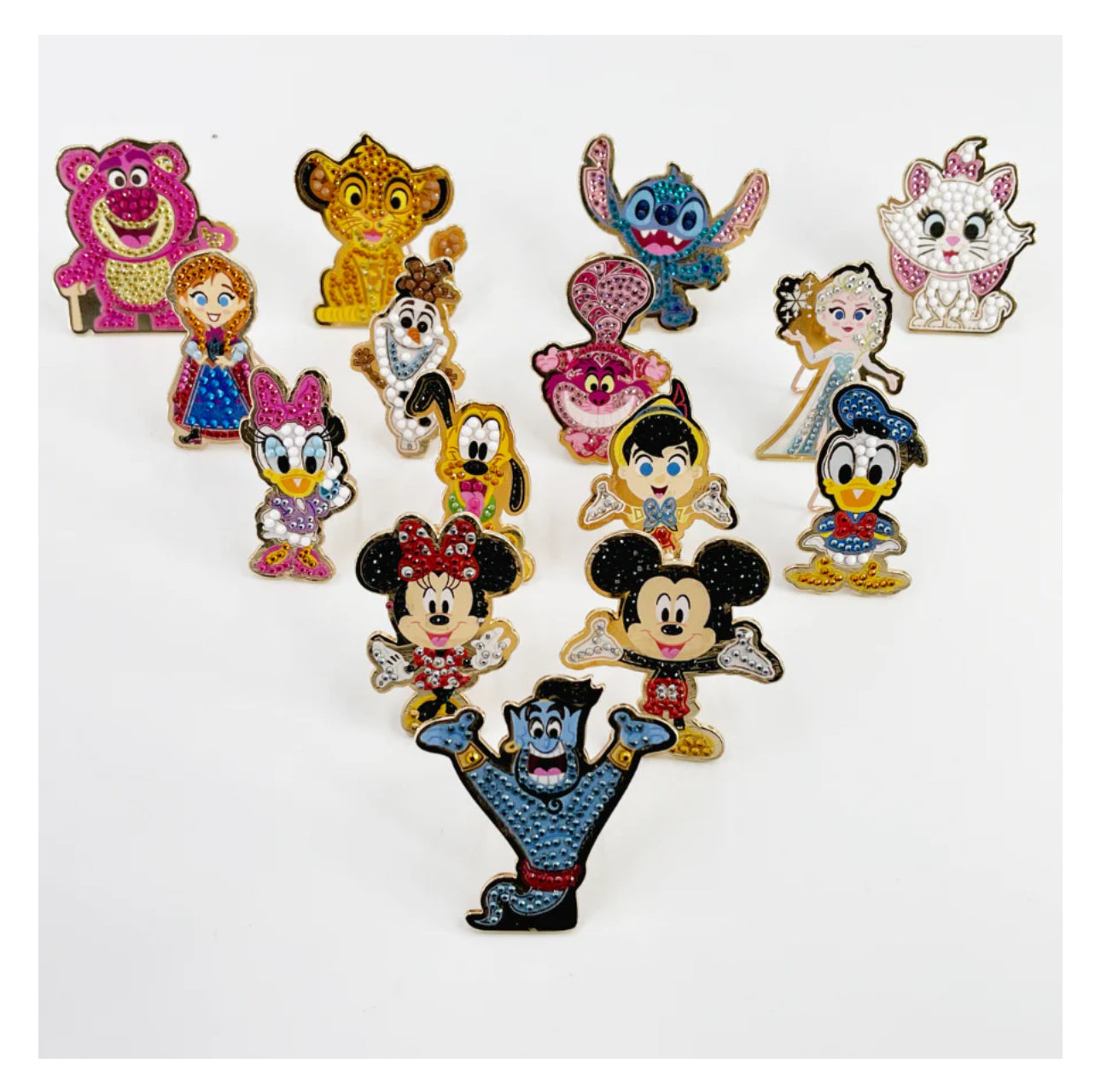 Disney Crystal Art Pin Badges - Series 1
