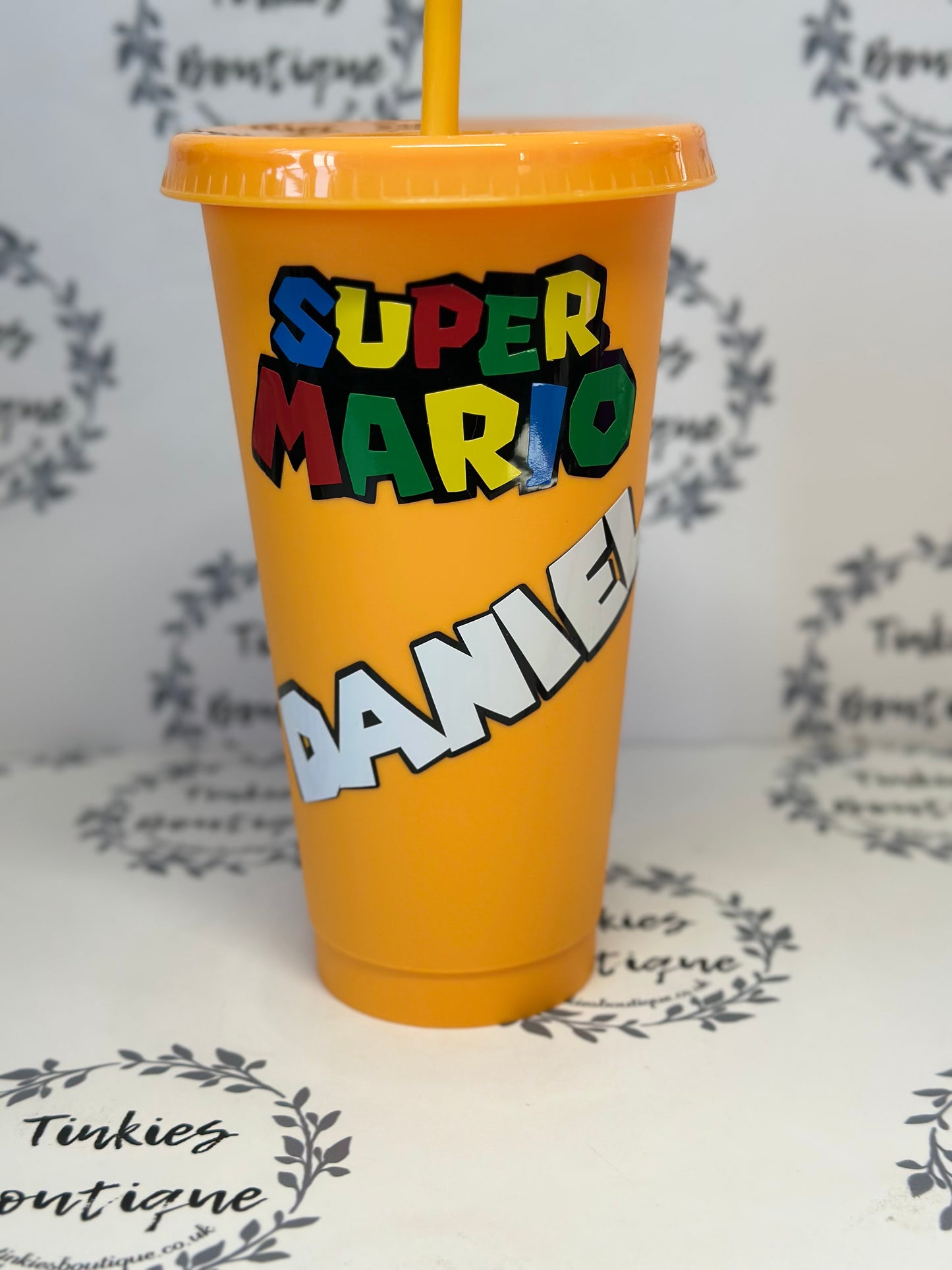 Mario and Friends Cold Cup Tumbler | Super Mario Movie-Inspired Drinkware - reusable, leak-proof lid