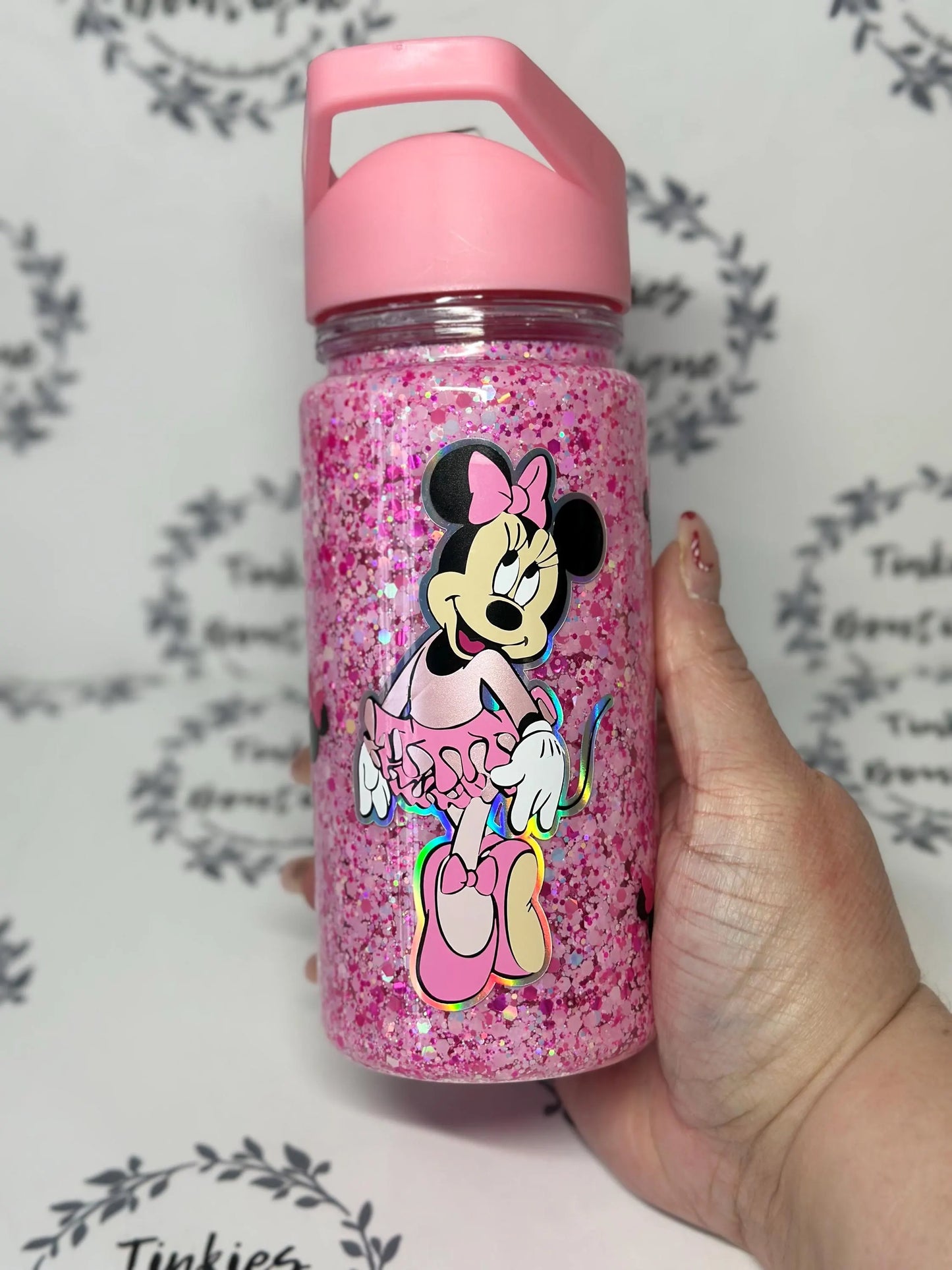 Mouse ballet dancer inspired 10oz double walled tumbler no globe glitter tumbler personalised