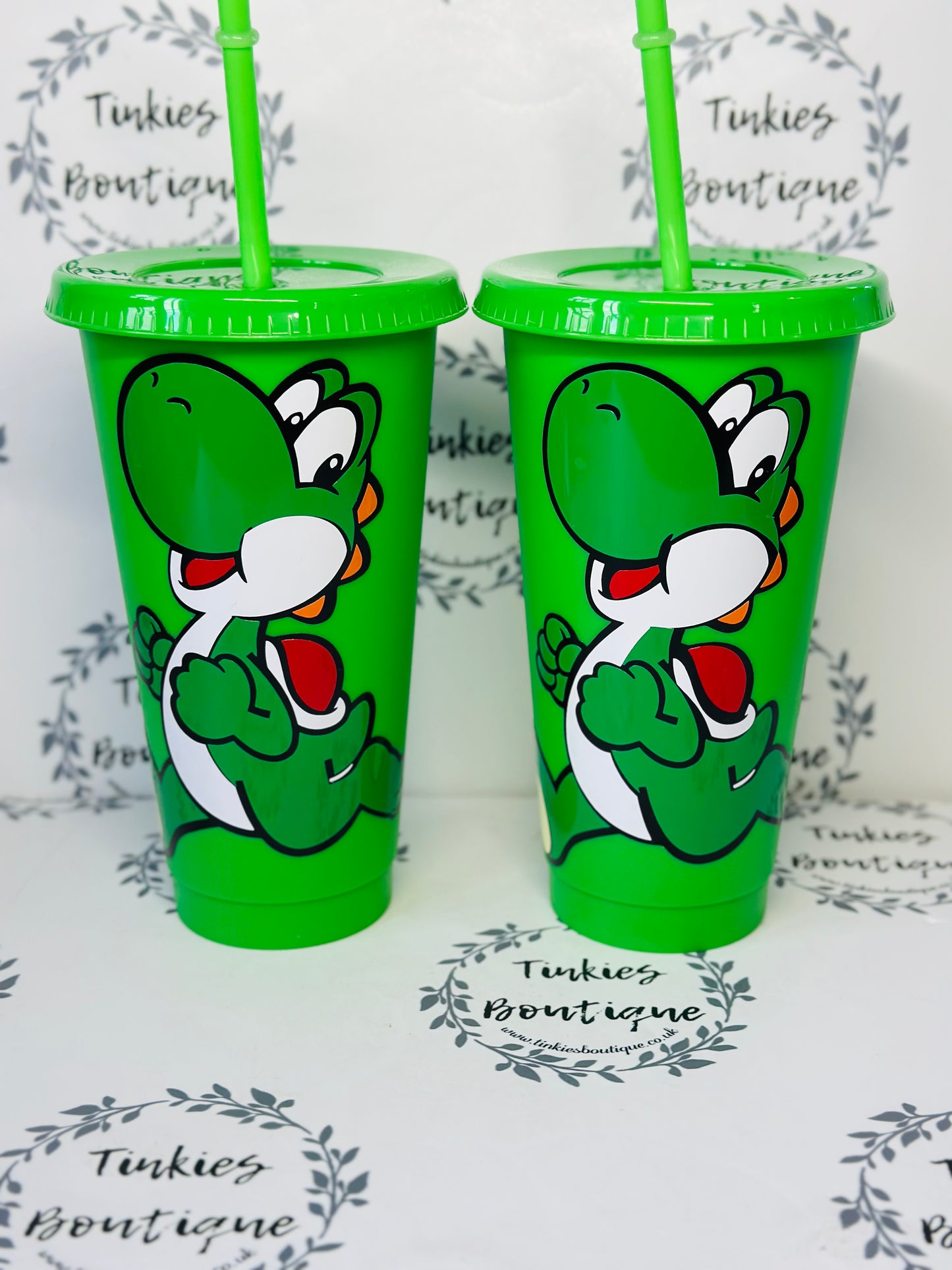 Mario and Friends Cold Cup Tumbler | Super Mario Movie-Inspired Drinkware - reusable, leak-proof lid