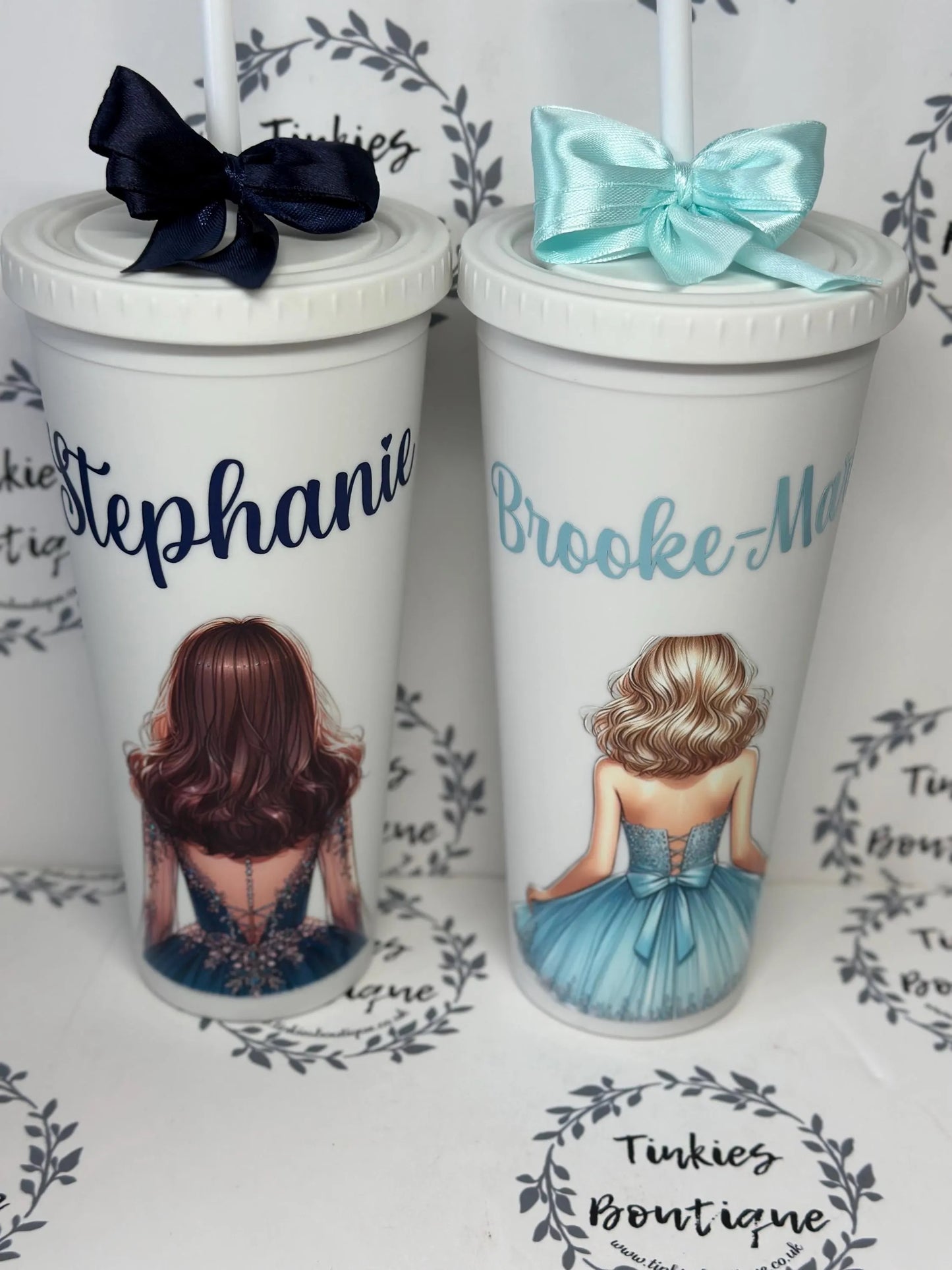 Personalised wedding double walled tumbler - bride - bridesmaids- groom