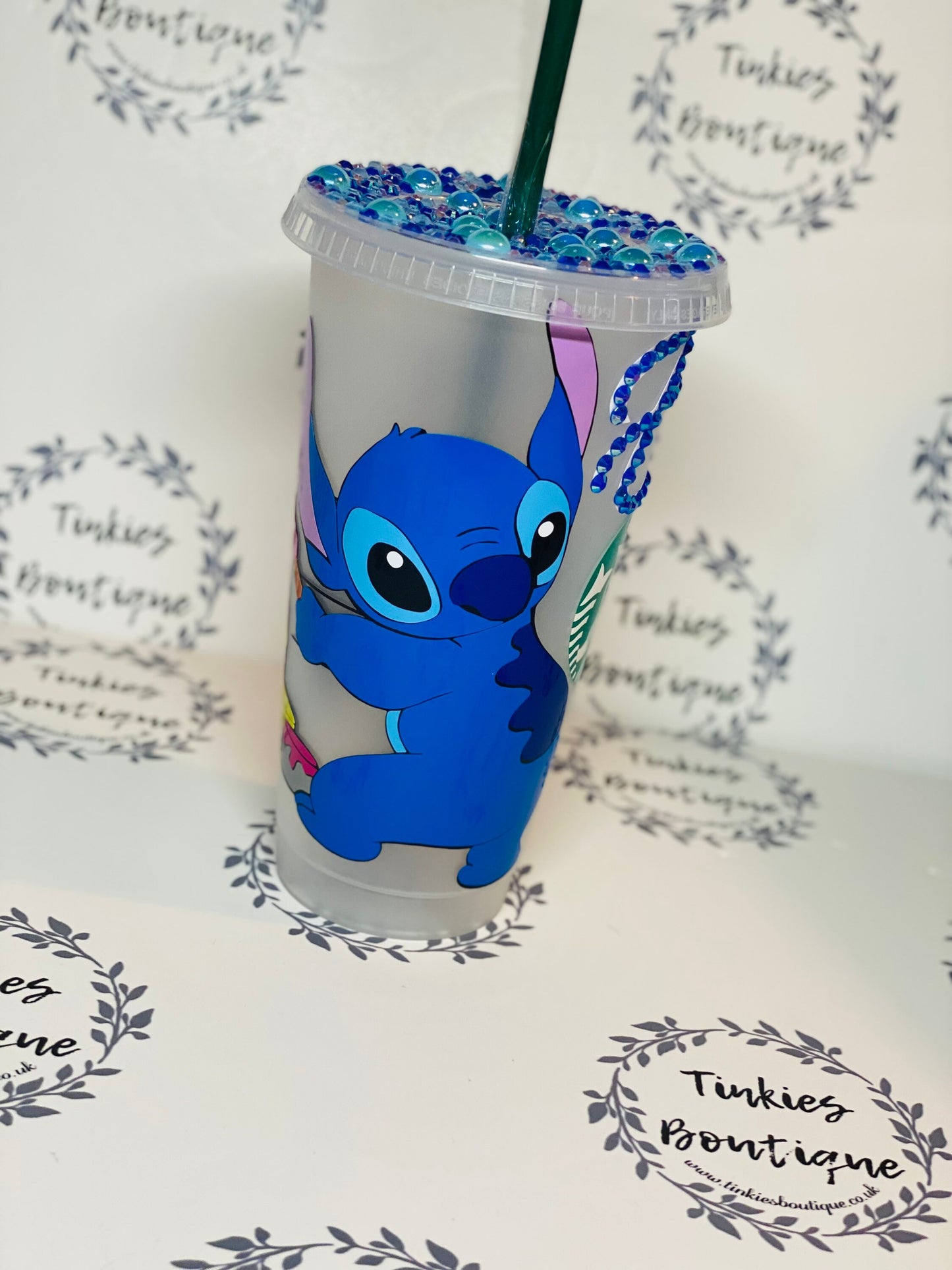 Stitch inspired Easter Starbucks cold cup//Disney inspired Starbucks cup/Stitch cold cup//personalised Starbucks cup