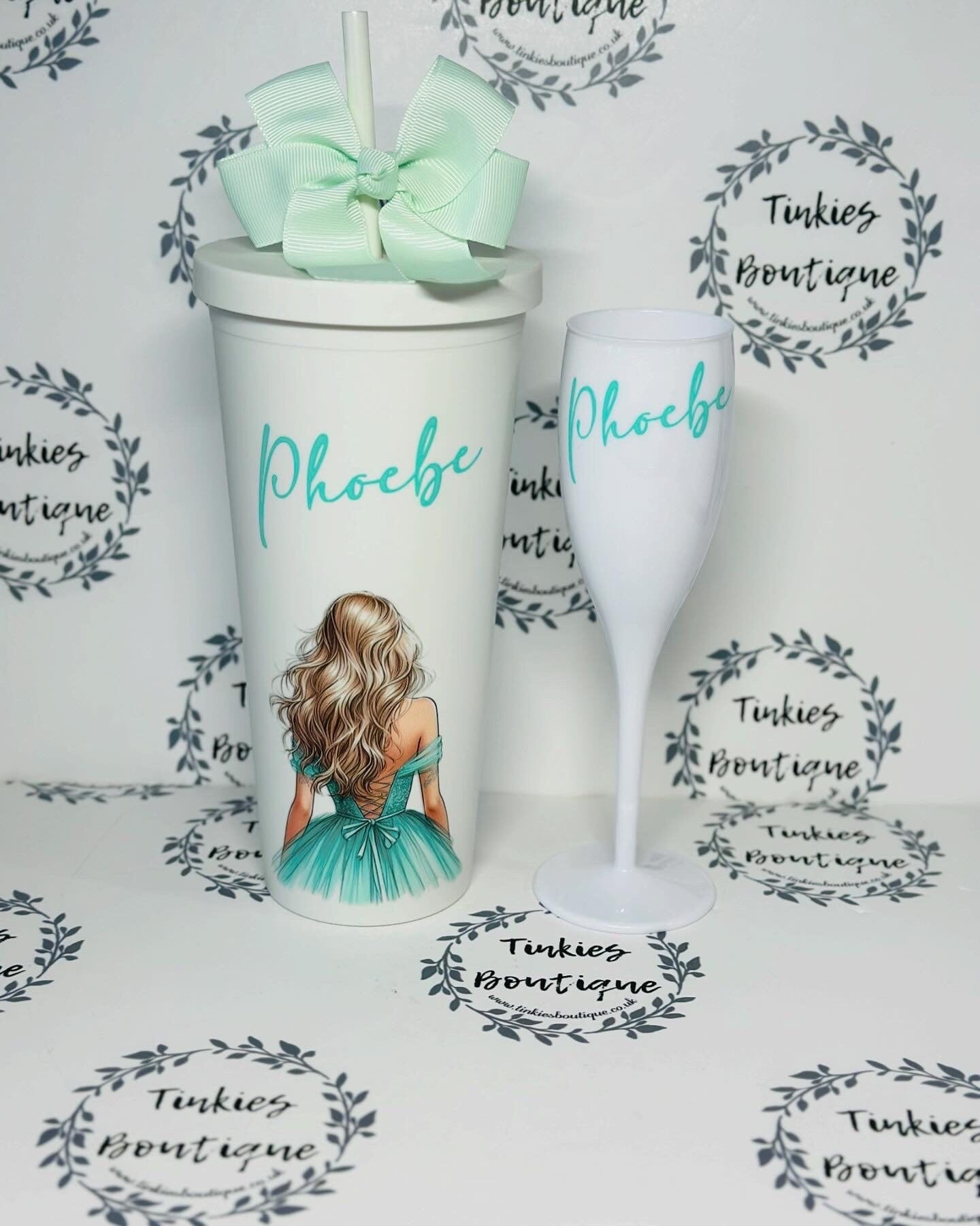 PROM Bundle with Personal Touch - Custom Gifts , School leavers Personalised Prom glass Champagne Flute, Prom 2025, Prom Gift.