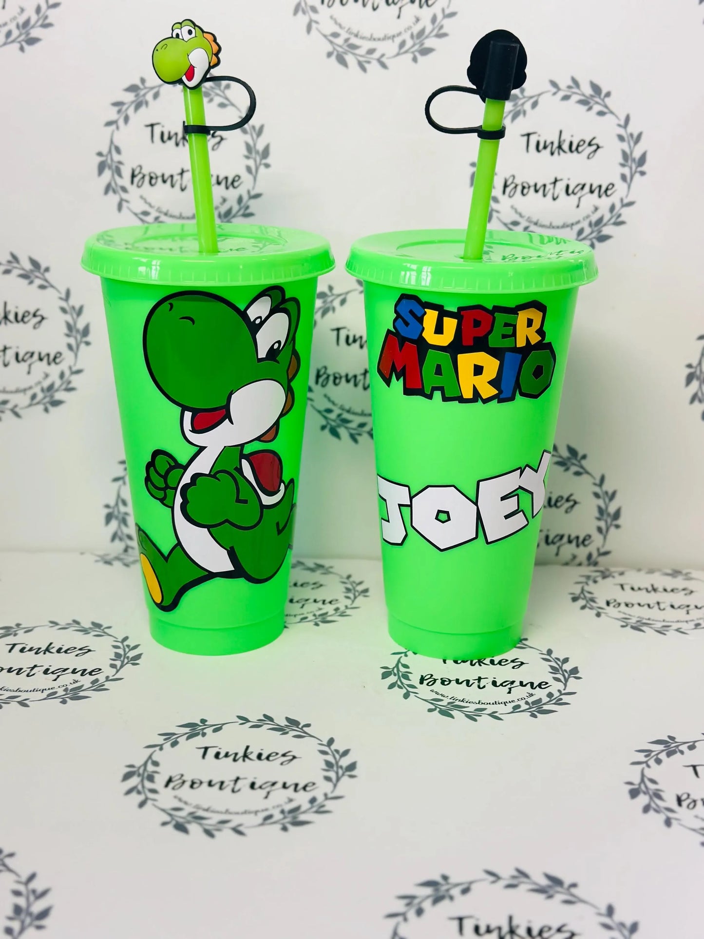 Mario and Friends Cold Cup Tumbler | Super Mario Movie-Inspired Drinkware - reusable, leak-proof lid