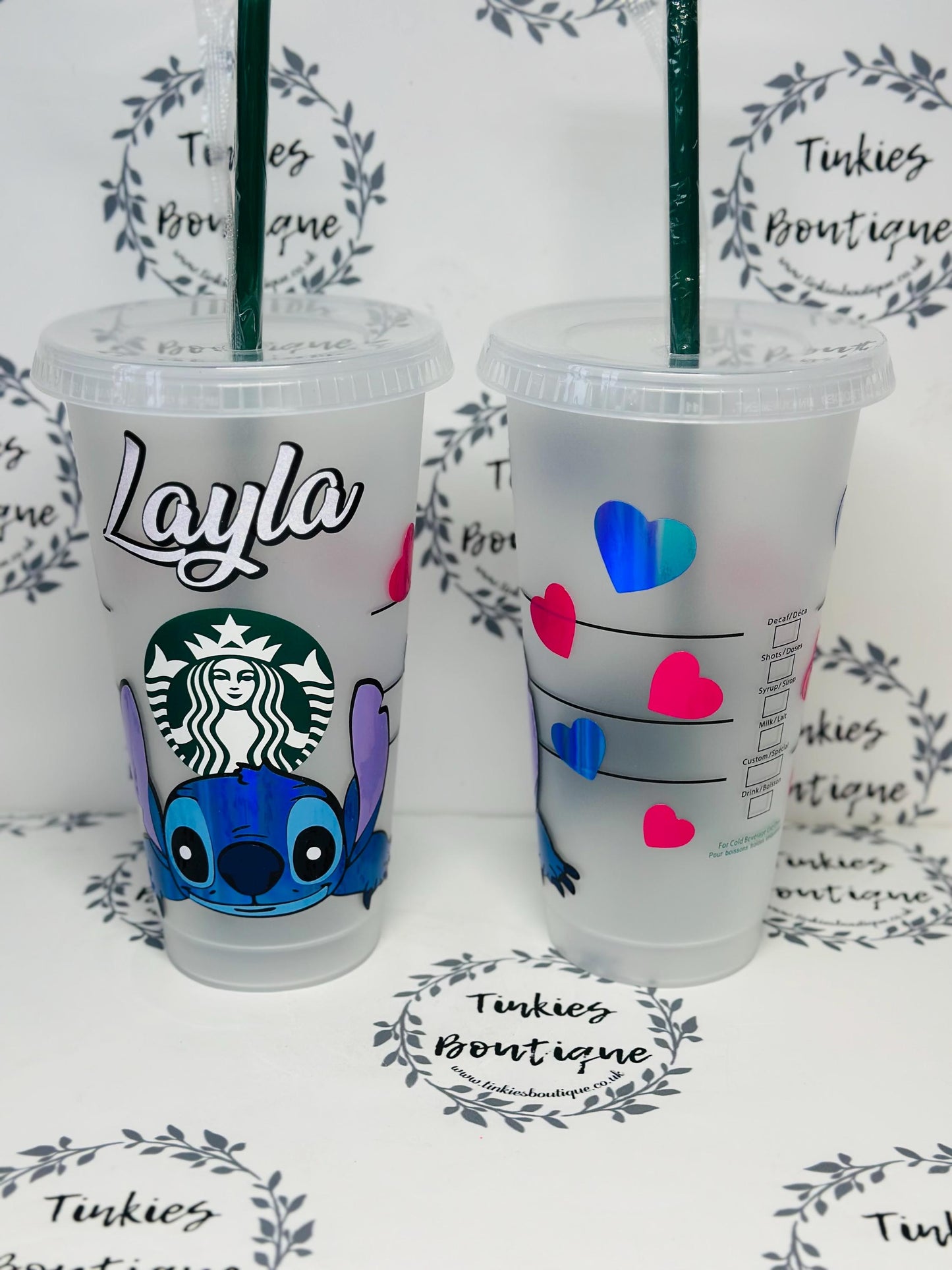 Stitch Cold Cup Tumbler with Gemmed & Glitter Lid – Perfect for Disney Fans!