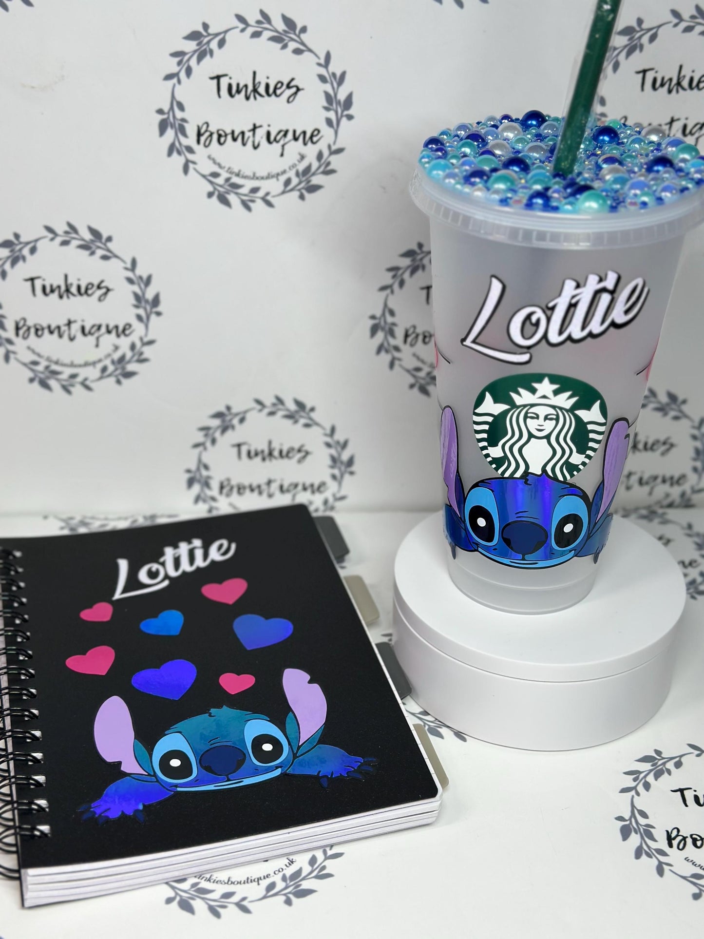 Stitch Cold Cup Tumbler with Gemmed & Glitter Lid – Perfect for Disney Fans!