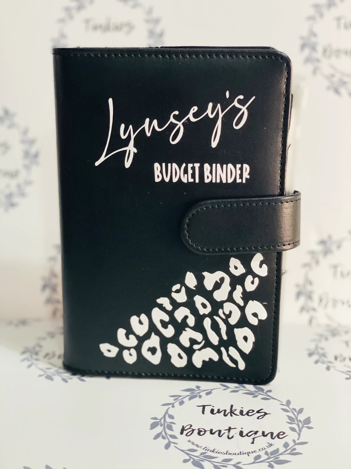 Personalised A6 Budget Organiser Folder Inc 6 Clear Wallets