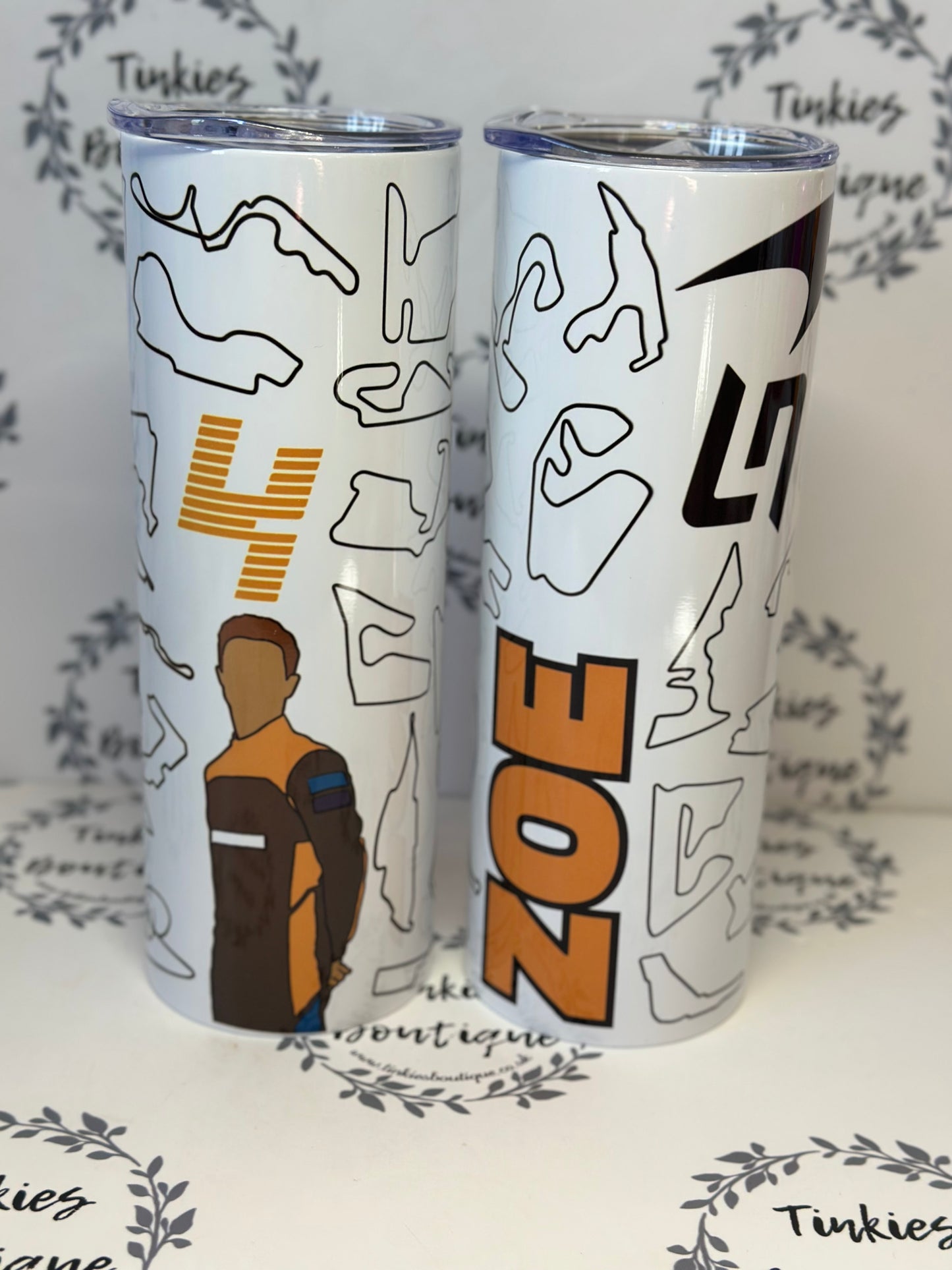 Personalised F1 20oz Stainless Steel Tumbler for any F1 fan - F1 - Personalised Gift