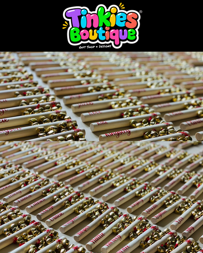 Personalized Christmas Jingle Bells – Custom Name Wooden Musical Bells for Kids