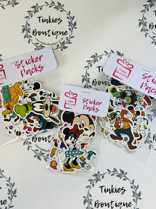 Retro Cartoon-Inspired Sticker Pack – 80s/90s Nostalgia Aesthetic