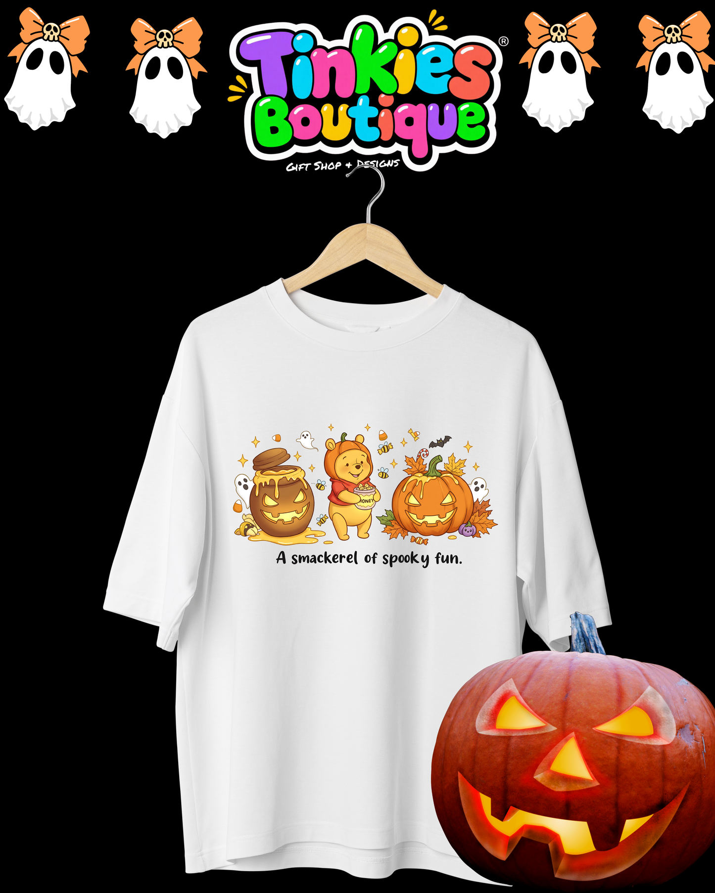 Halloween Disney-Inspired T-Shirt | Cute Pumpkin Mickey & Minnie Halloween Tee | Trick or Treat Shirt | Fall Aesthetic Graphic Tee | Tinkies Boutique