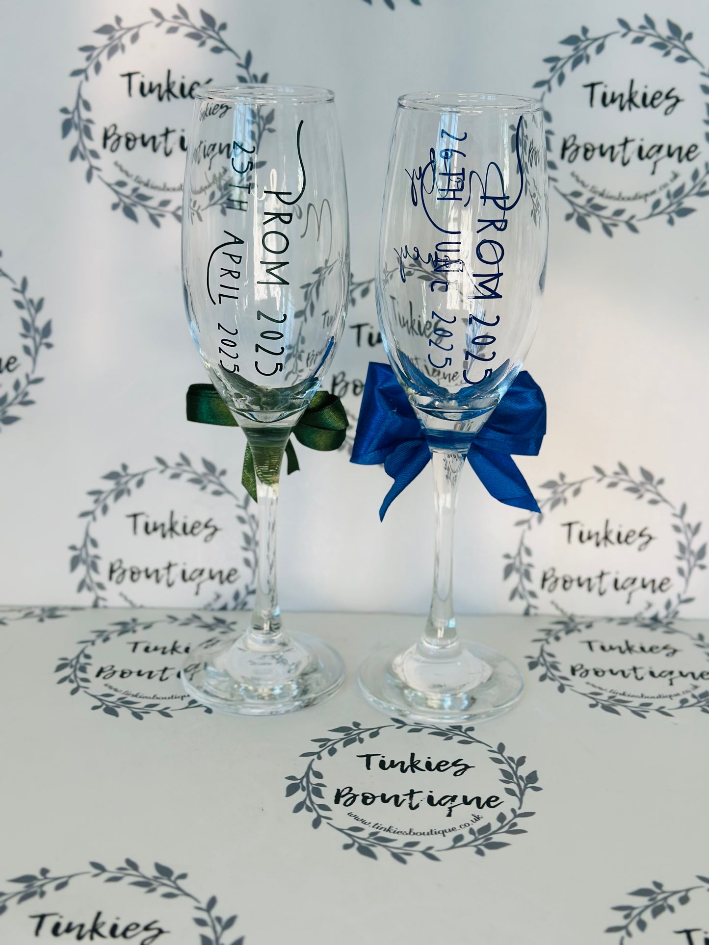 PROM  Bundle with Personal Touch - Custom Gifts , School leavers  Personalised Prom glass Champagne Flute, Prom 2025, Prom Gift.
