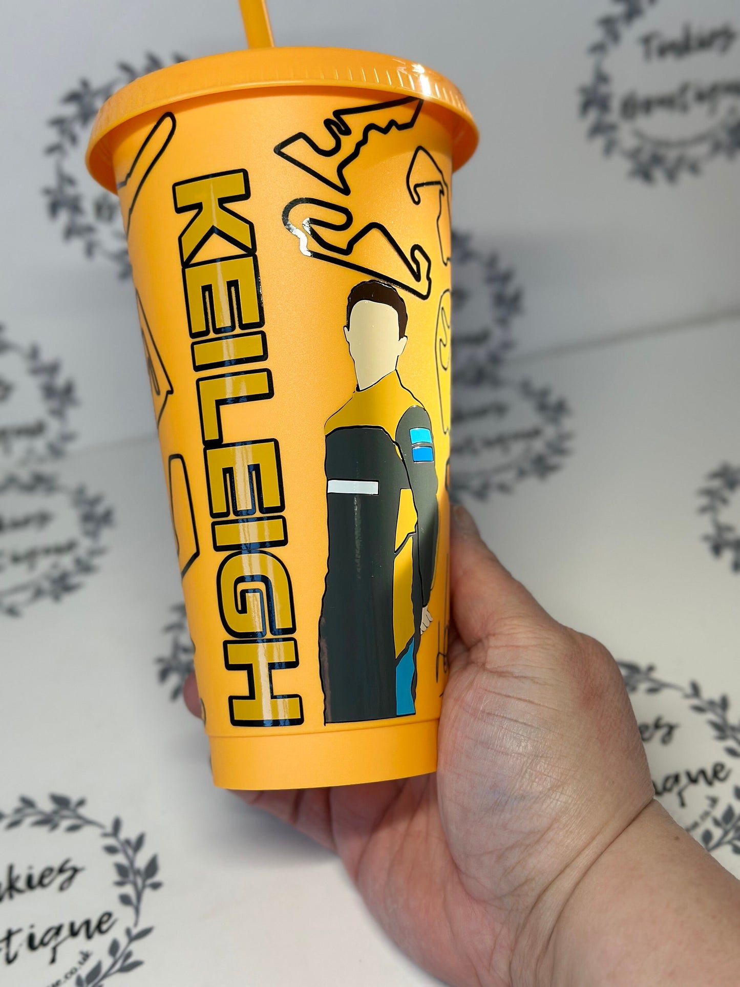 McLaren Mercedes F1 Racing Tumbler |Formula One Cup for Fans | Lando Norris Design