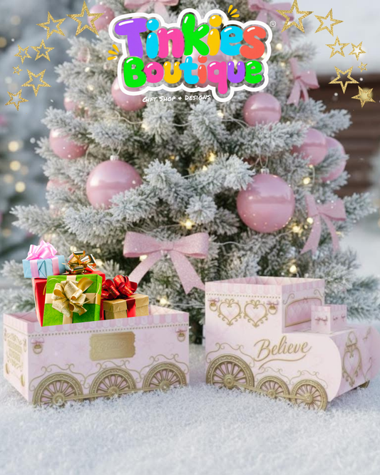 PREORDER - Personalised Express Believe Christmas Gift Train & Carriage