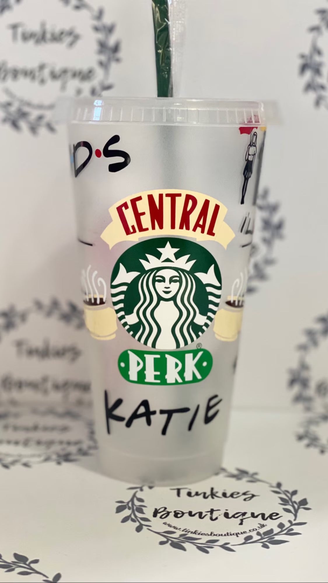 Friends inspired personalised Starbucks cold cup