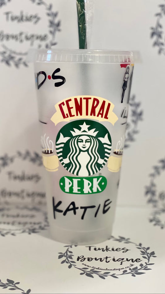 Friends inspired personalised Starbucks cold cup