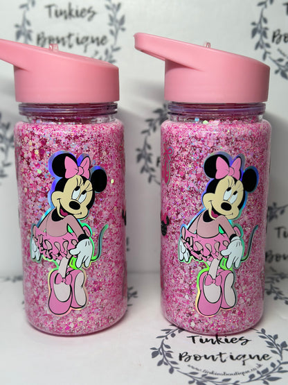 Mouse ballet dancer inspired 10oz double walled tumbler no globe glitter tumbler personalised