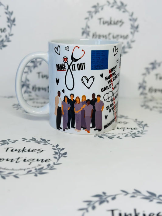 Greys Anatomy inspired 11oz mug - greys anatomy coffee or tea mug - personalised mug