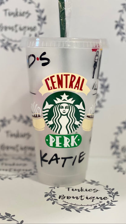 Friends inspired personalised Starbucks cold cup