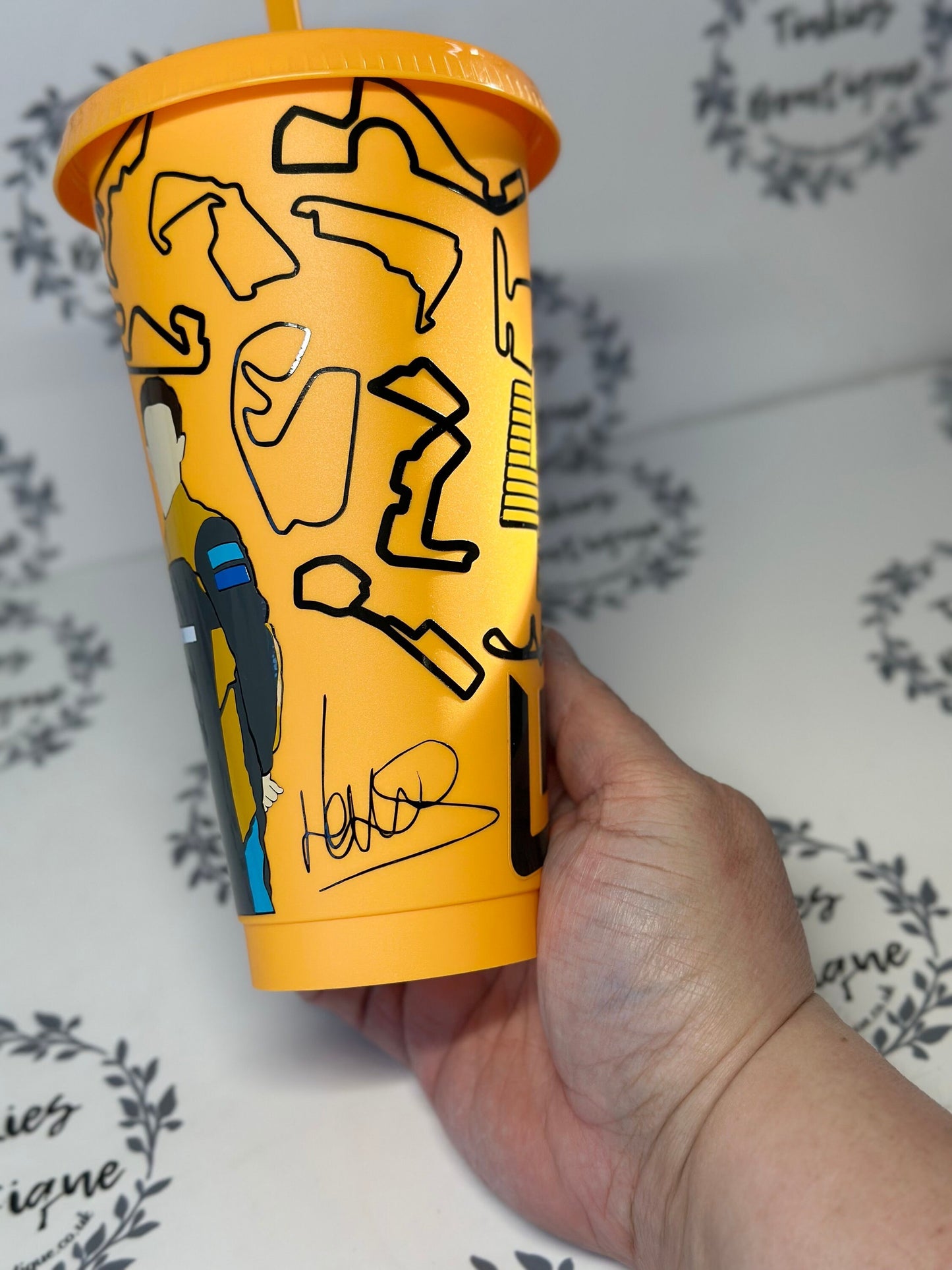 McLaren Mercedes F1 Racing Tumbler |Formula One Cup for Fans | Lando Norris Design