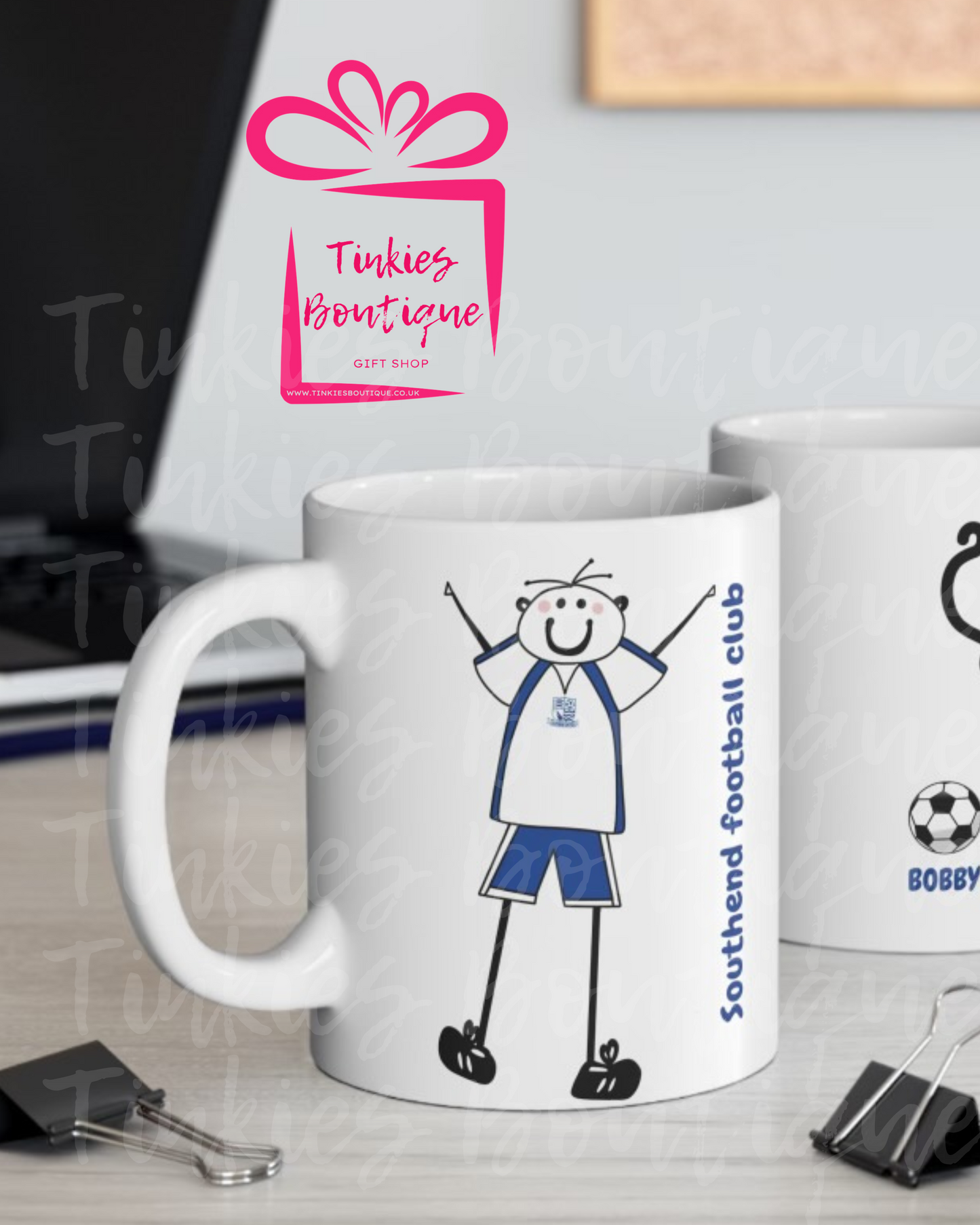 Fathers Day Stick Man Football Mug - custom Mug- - personalised Gift Mug