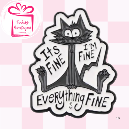 Cute Motivational & Funny Enamel Pins – Pre-Order Now! | Tinkie’s Boutique - 3