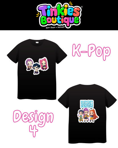 K-Pop print T-Shirt, kids personalised T-Shirt, K-Pop T-Shirt, ,Top , Birthday gift, Christmas gift
