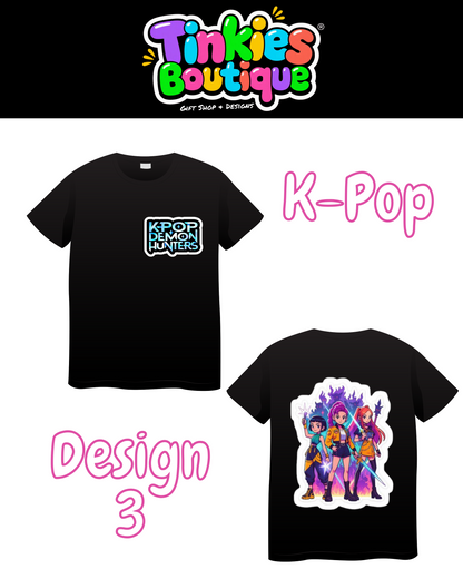 K-Pop print T-Shirt, kids personalised T-Shirt, K-Pop T-Shirt, ,Top , Birthday gift, Christmas gift