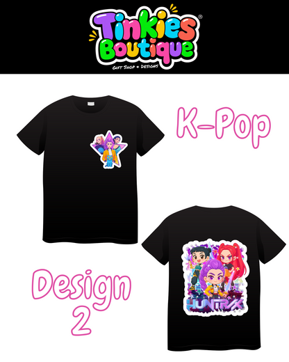 K-Pop print T-Shirt, kids personalised T-Shirt, K-Pop T-Shirt, ,Top , Birthday gift, Christmas gift