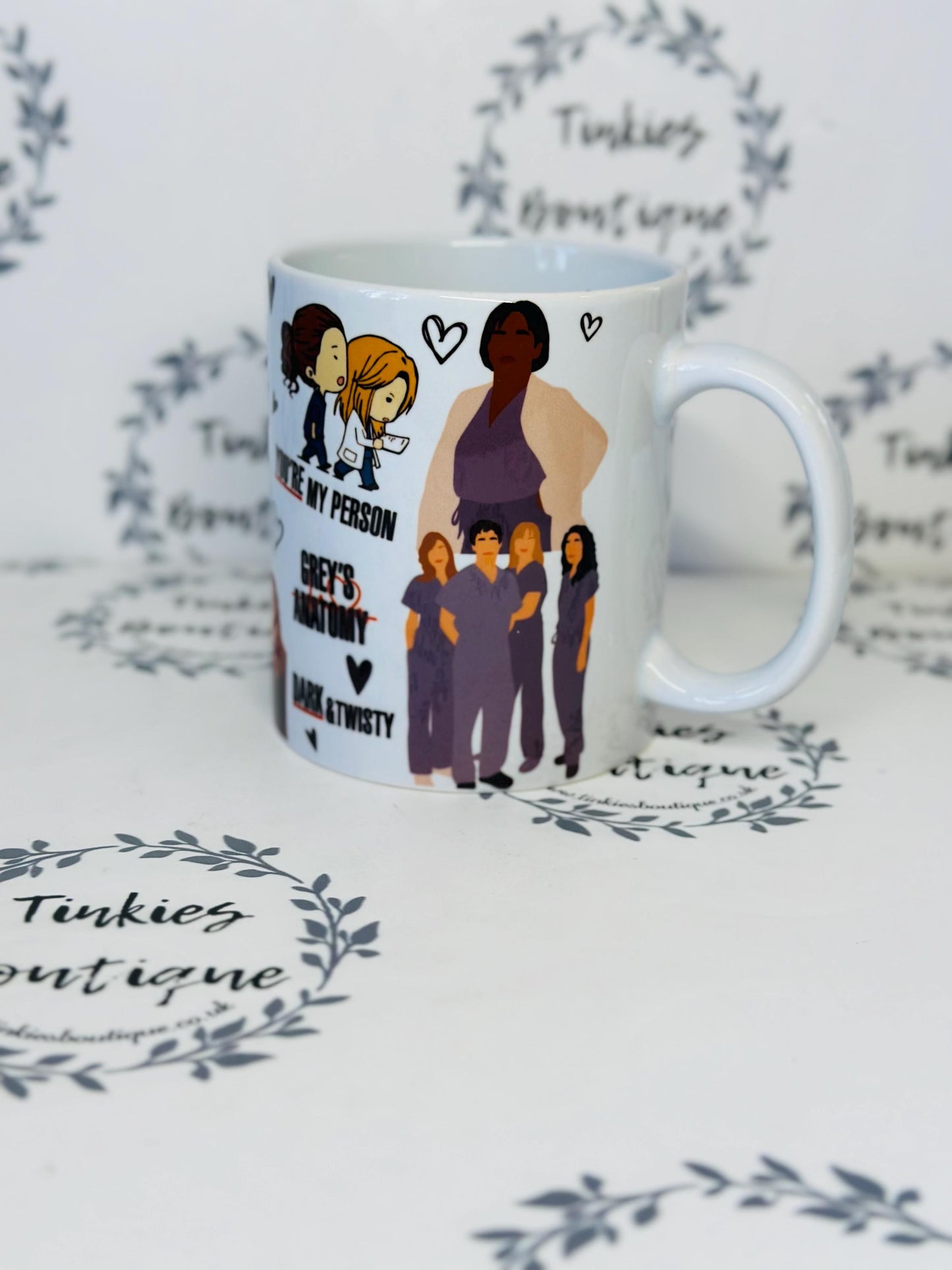 Greys Anatomy inspired 11oz mug - greys anatomy coffee or tea mug - personalised mug