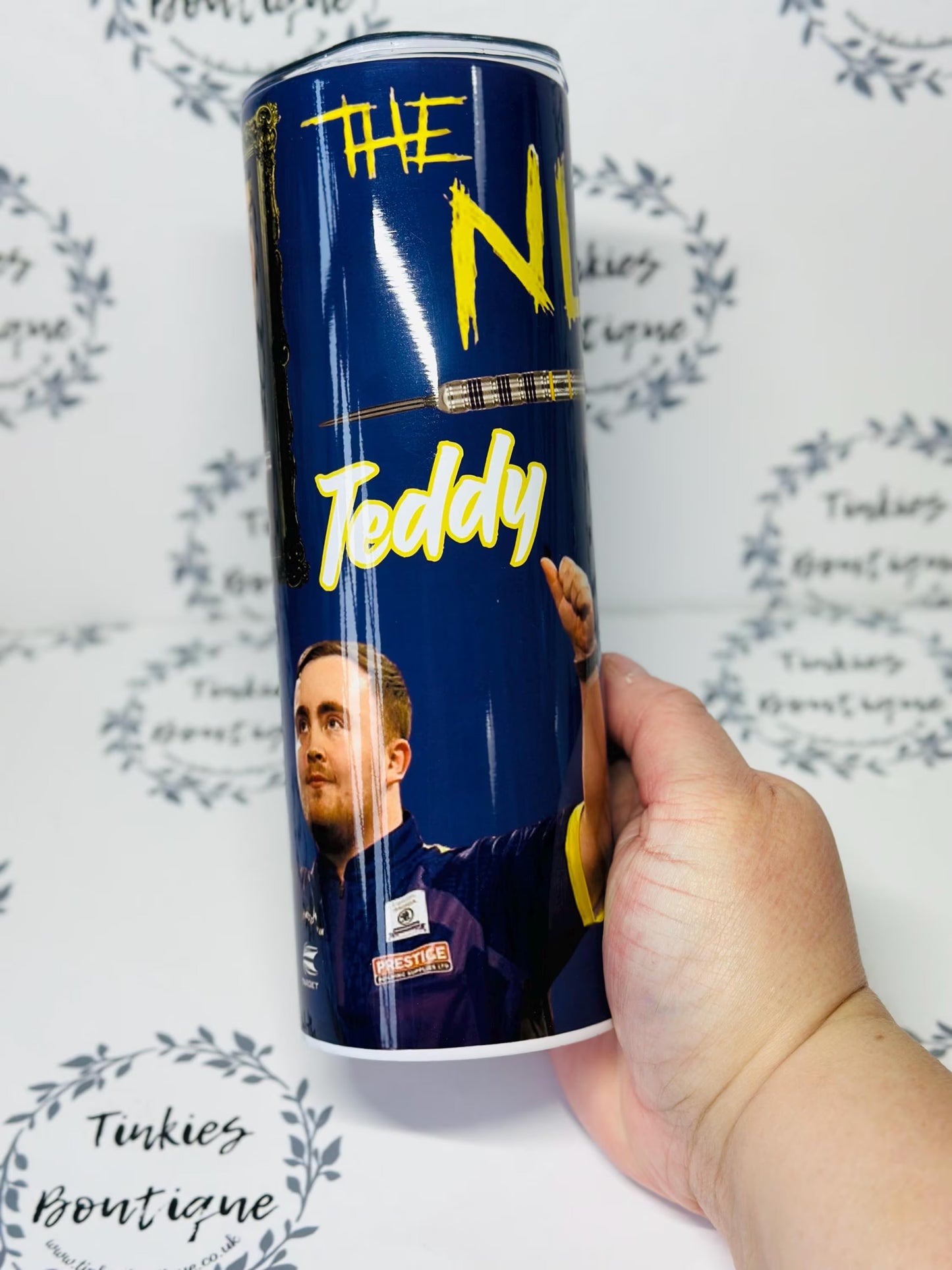 Personalised Luke littler 20oz Stainless Steel Tumbler for any Darts fan - Darts Personalised Gift