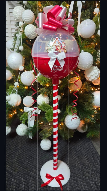 🎄 Giant Fillable Christmas Lollipop – Personalised Gift 🎄