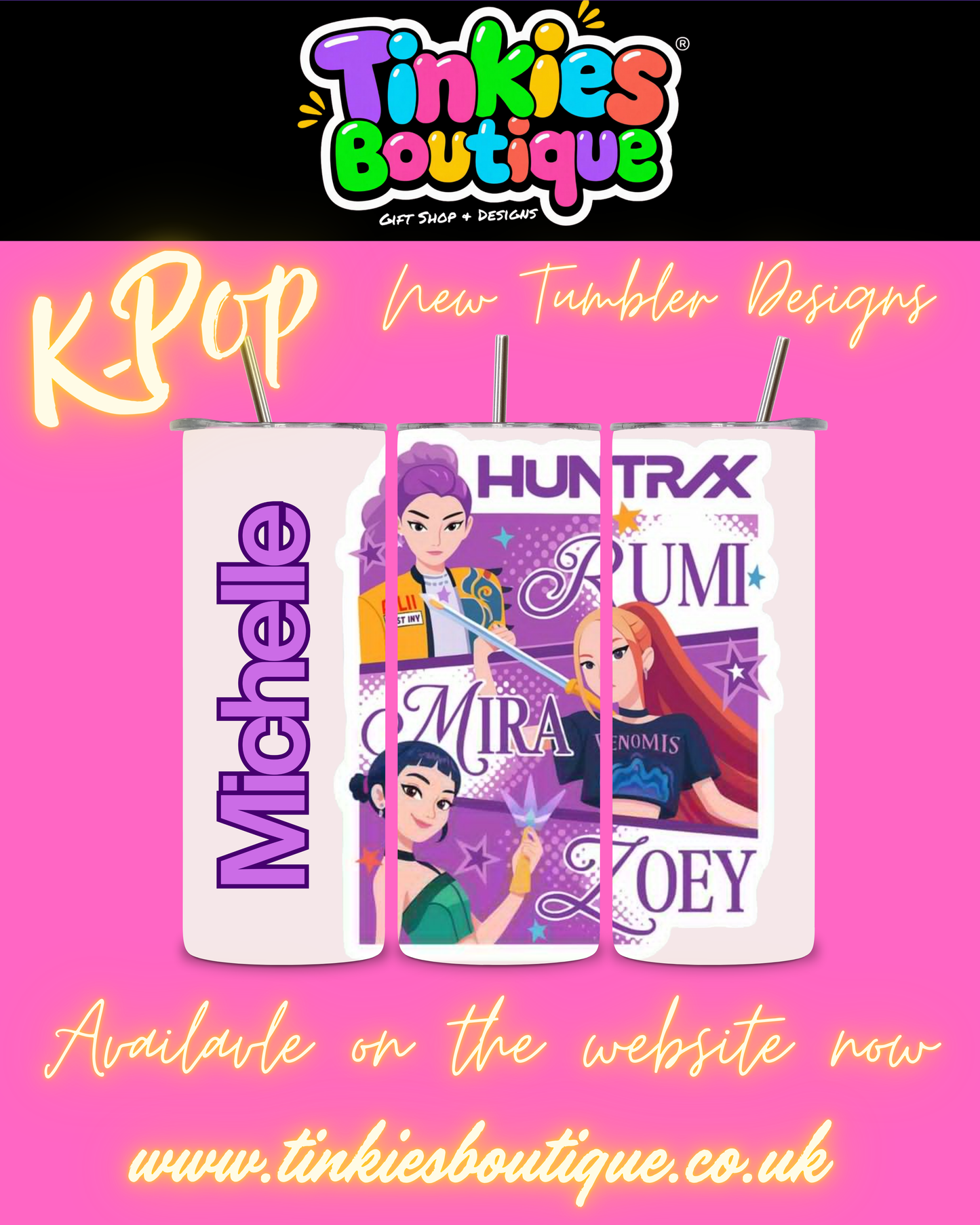 ✨ K-Pop Demon Hunters Tumblers – Limited Edition Designs ✨