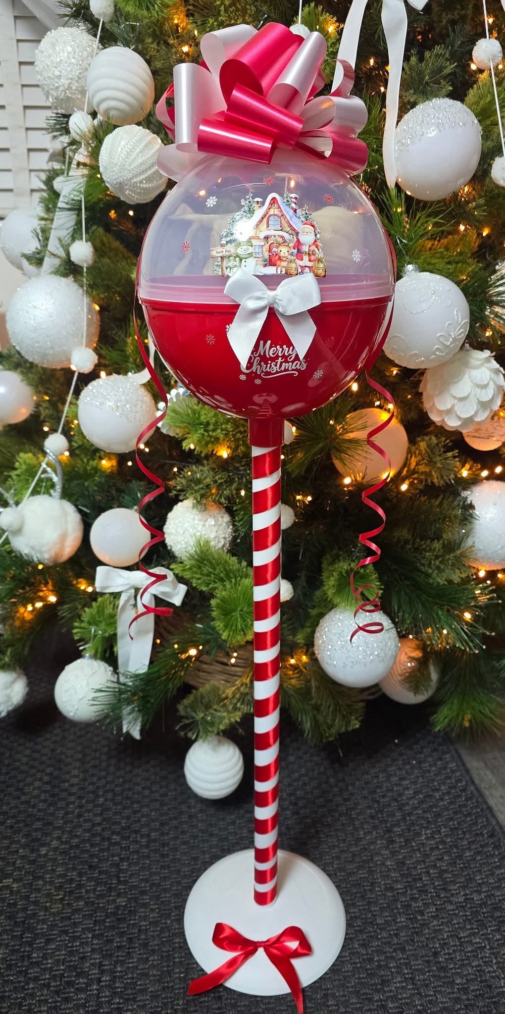 🎄 Giant Fillable Christmas Lollipop – Personalised Gift 🎄