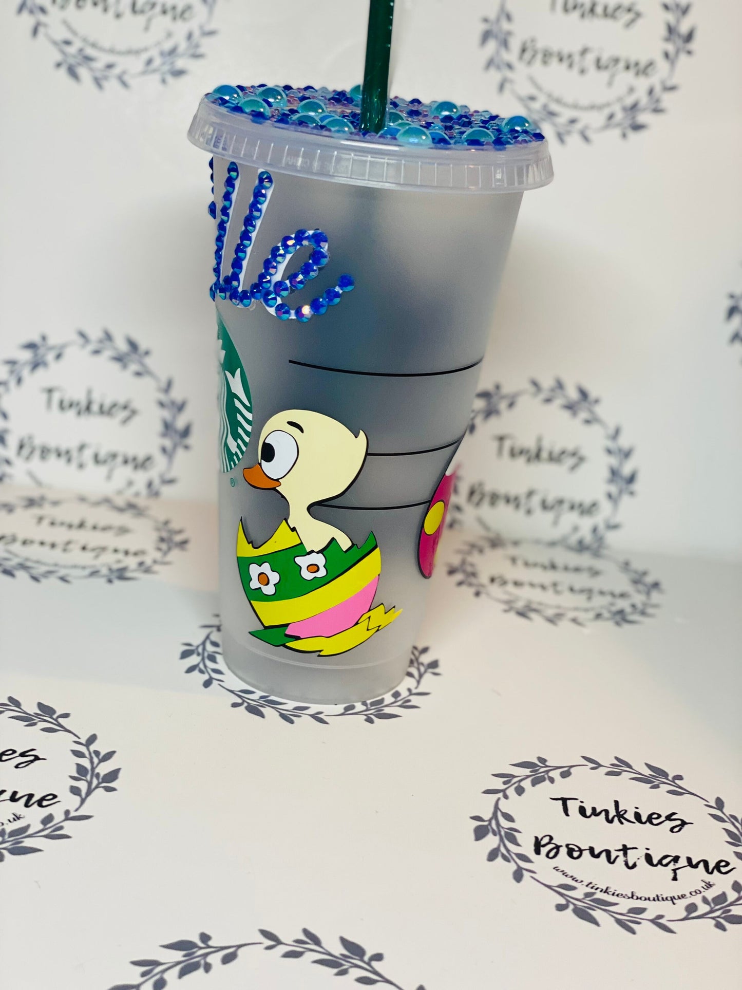Stitch inspired Easter Starbucks cold cup//Disney inspired Starbucks cup/Stitch cold cup//personalised Starbucks cup