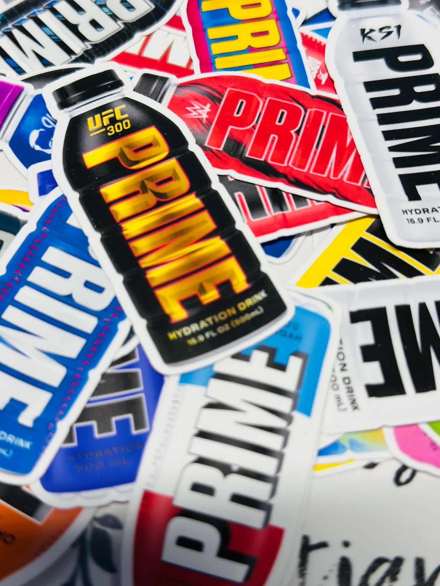Limited Edition 30x PRIME Hydration Sticker Pack – All Flavors | Collectible Vinyl Stickers | Waterproof & Durable
