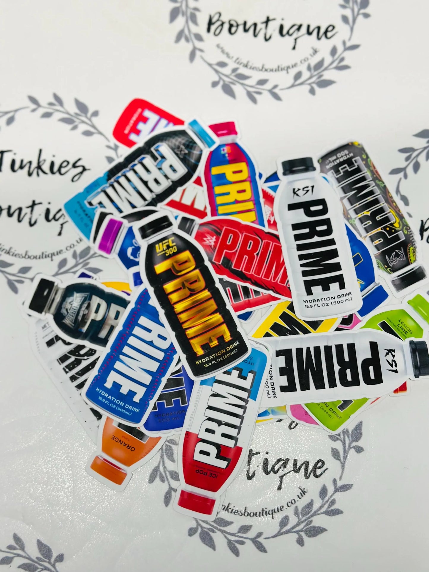 Limited Edition 30x PRIME Hydration Sticker Pack – All Flavors | Collectible Vinyl Stickers | Waterproof & Durable