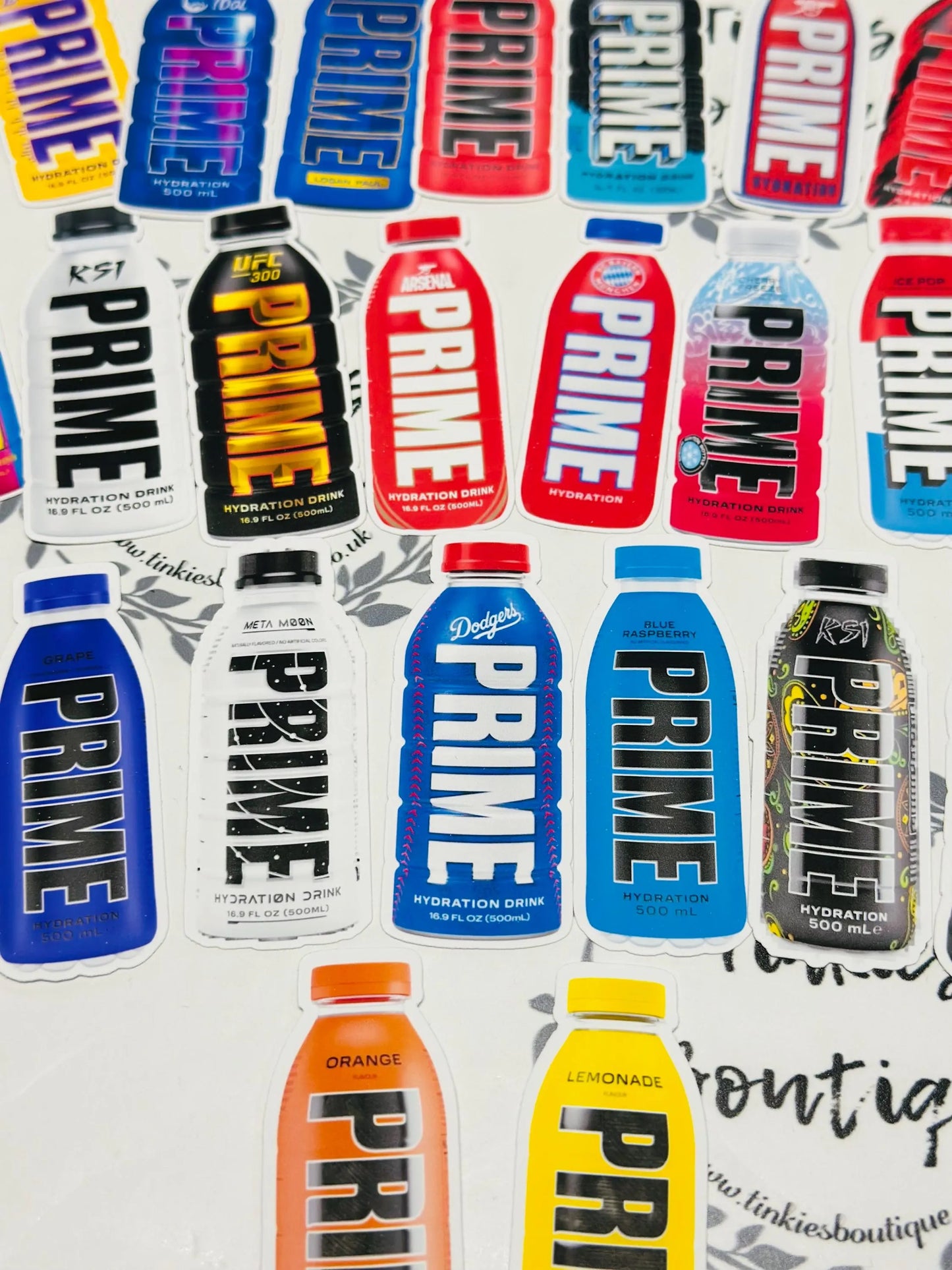 Limited Edition 30x PRIME Hydration Sticker Pack – All Flavors | Collectible Vinyl Stickers | Waterproof & Durable