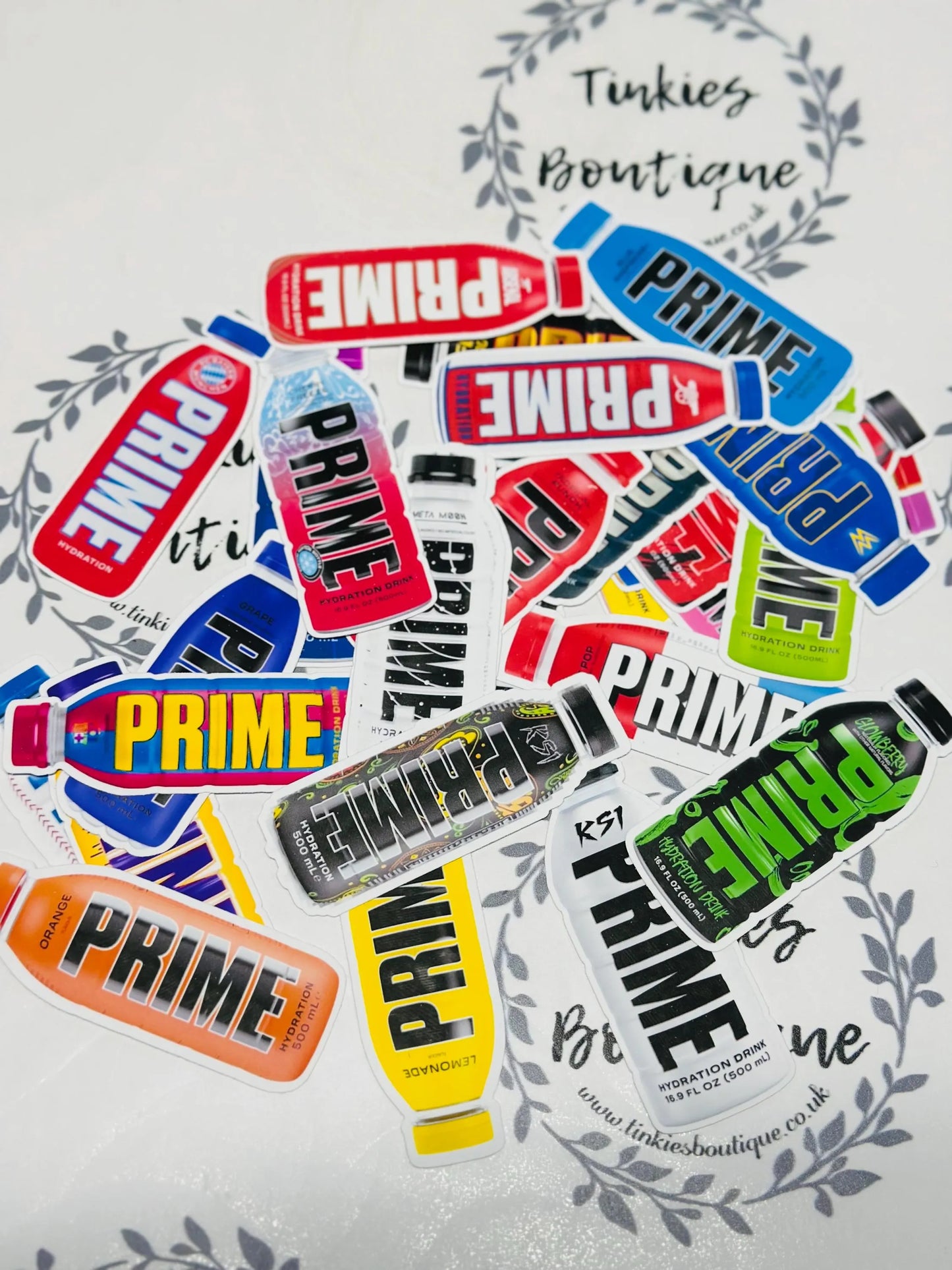 Limited Edition 30x PRIME Hydration Sticker Pack – All Flavors | Collectible Vinyl Stickers | Waterproof & Durable